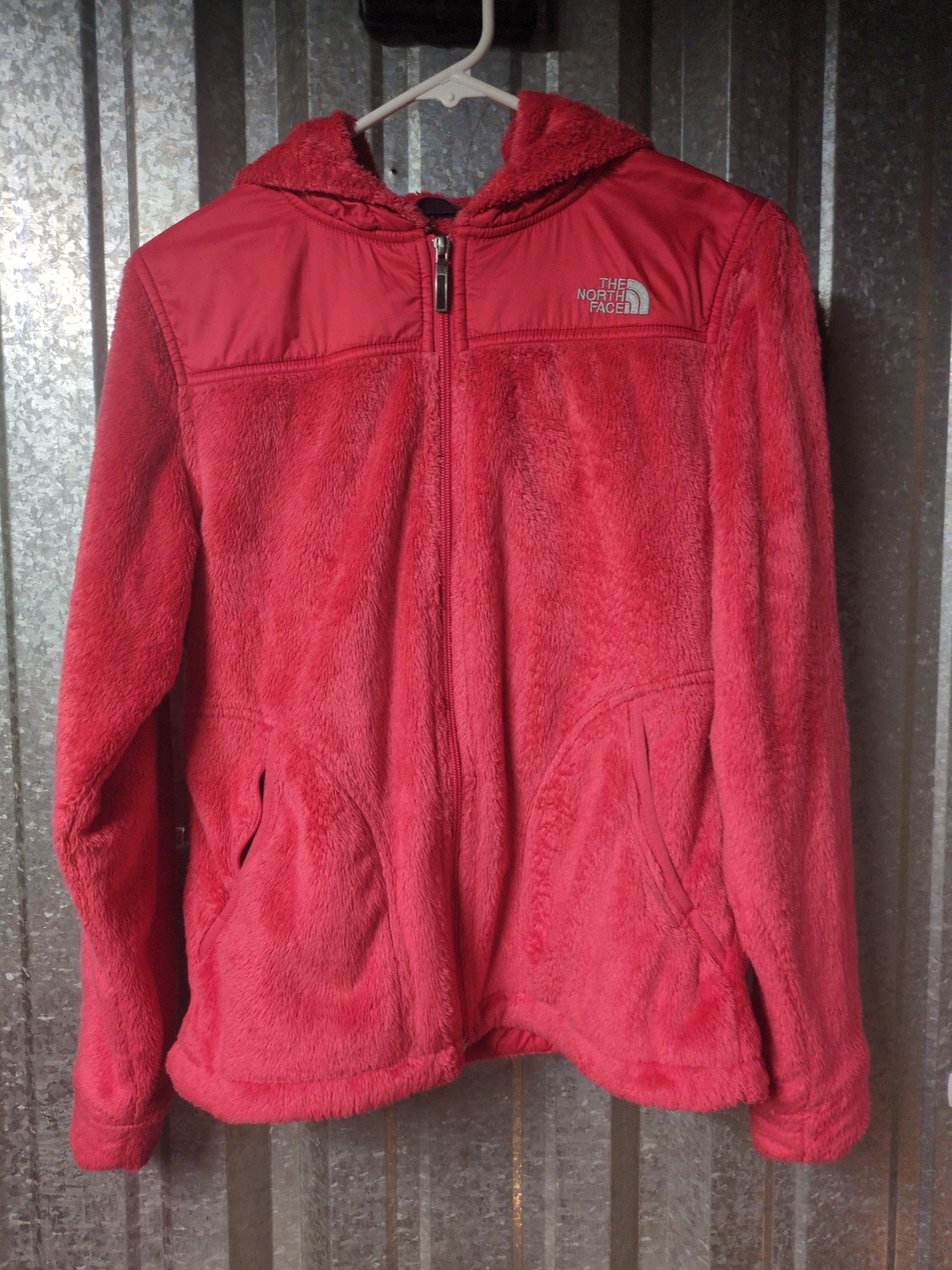 The North Face Women’s Pink Fleece Hooded Jacket